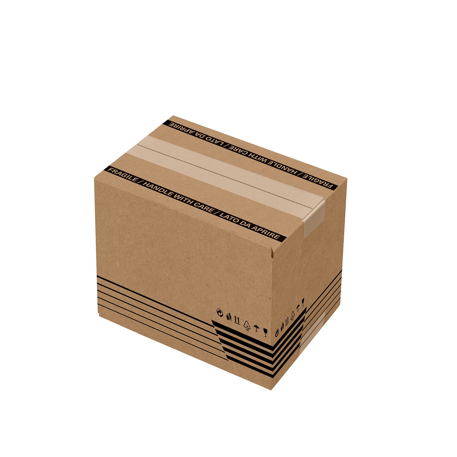 10 Pezzi Scatole Di Cartone Imballaggio Piatte 31x22x5cm Fustellate Avana I20001387 - Foto 2