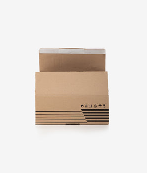 Scatola in cartone 34,4x25x13,5 cm int. B nastro e strappo ECOM_RES
