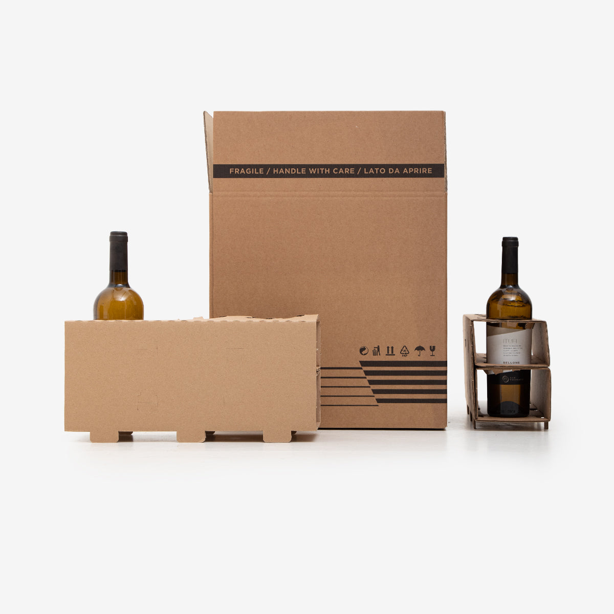 American cardboard box 39X26,5X37 cm EB Havana Symb. black 6 bt KITVIN6