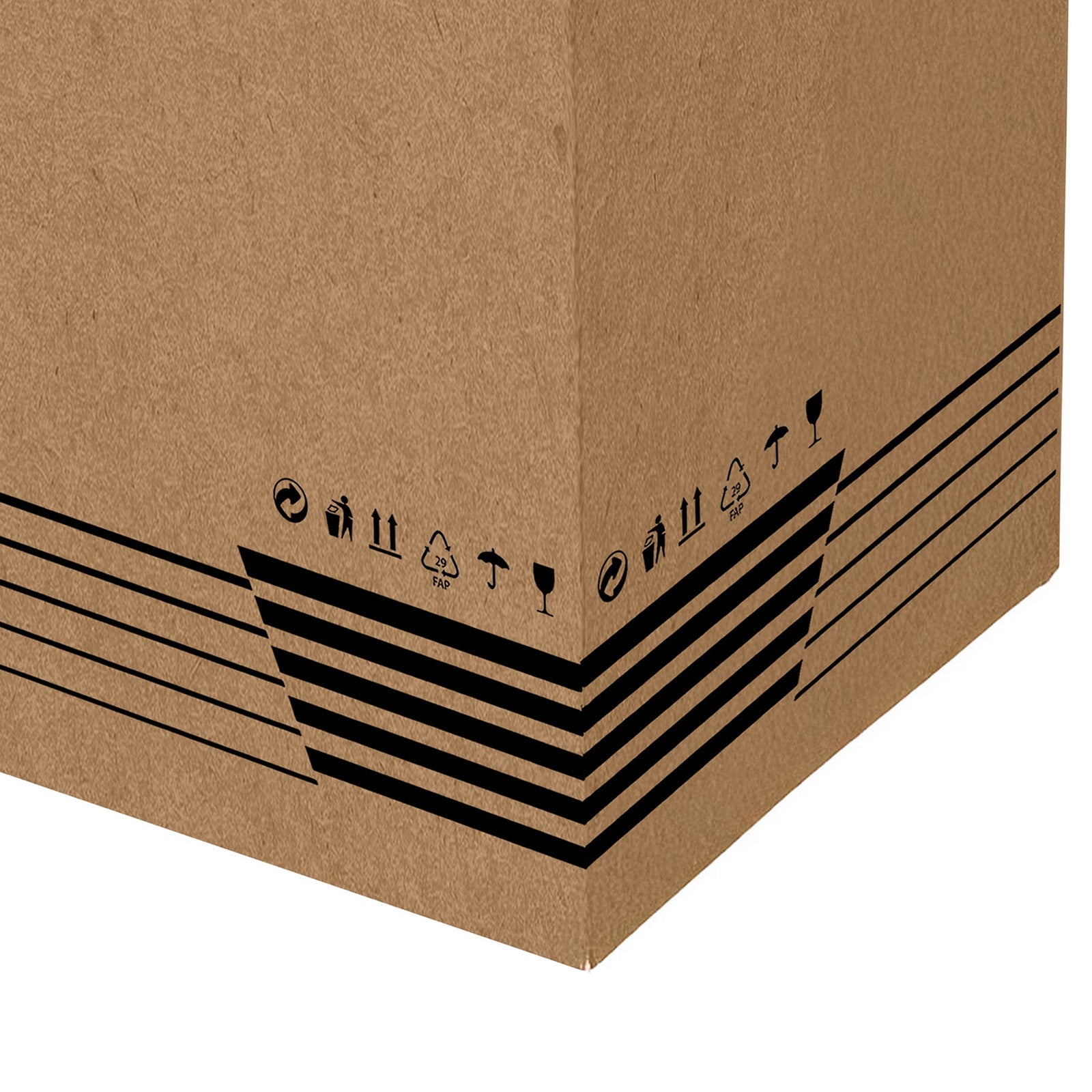 Scatola in cartone americana doppia onda BC 45x45x60 cm avana SCD15