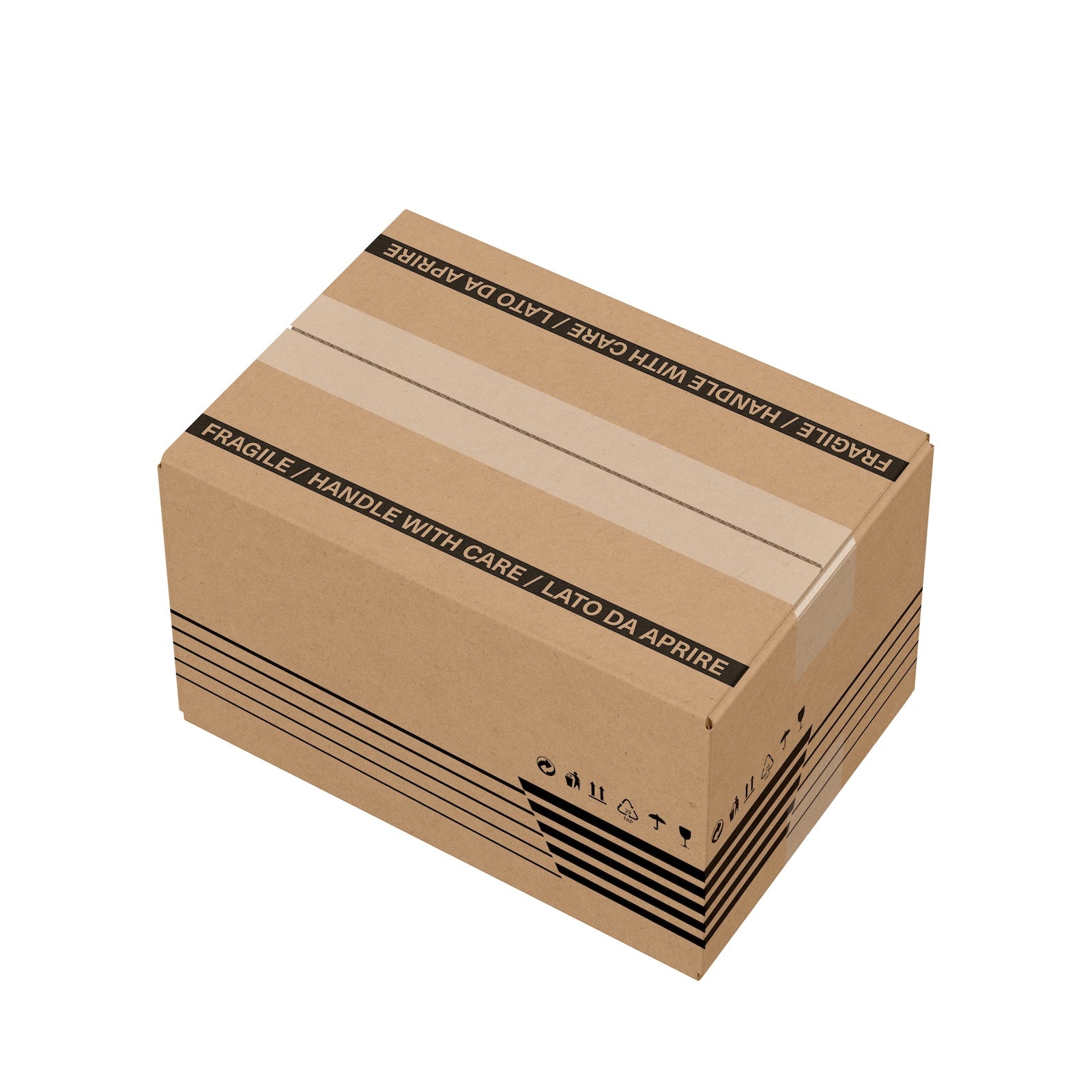 Scatola in cartone americana doppia onda BC 80x60x40 cm avana SCD23