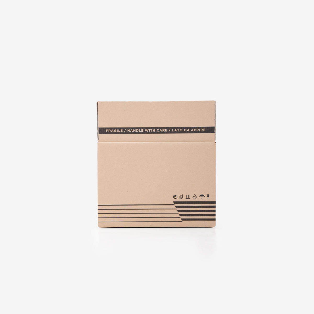 American style double wave cardboard box BC 40x30x30 mm havana SCD7