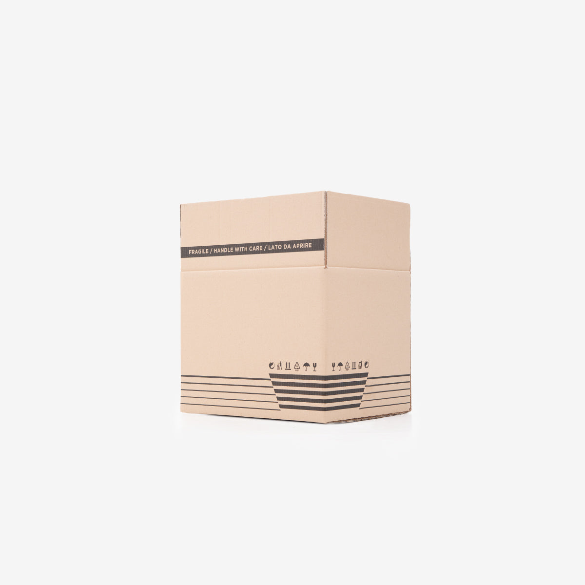 American style double wave cardboard box BC 40x30x30 mm havana SCD7
