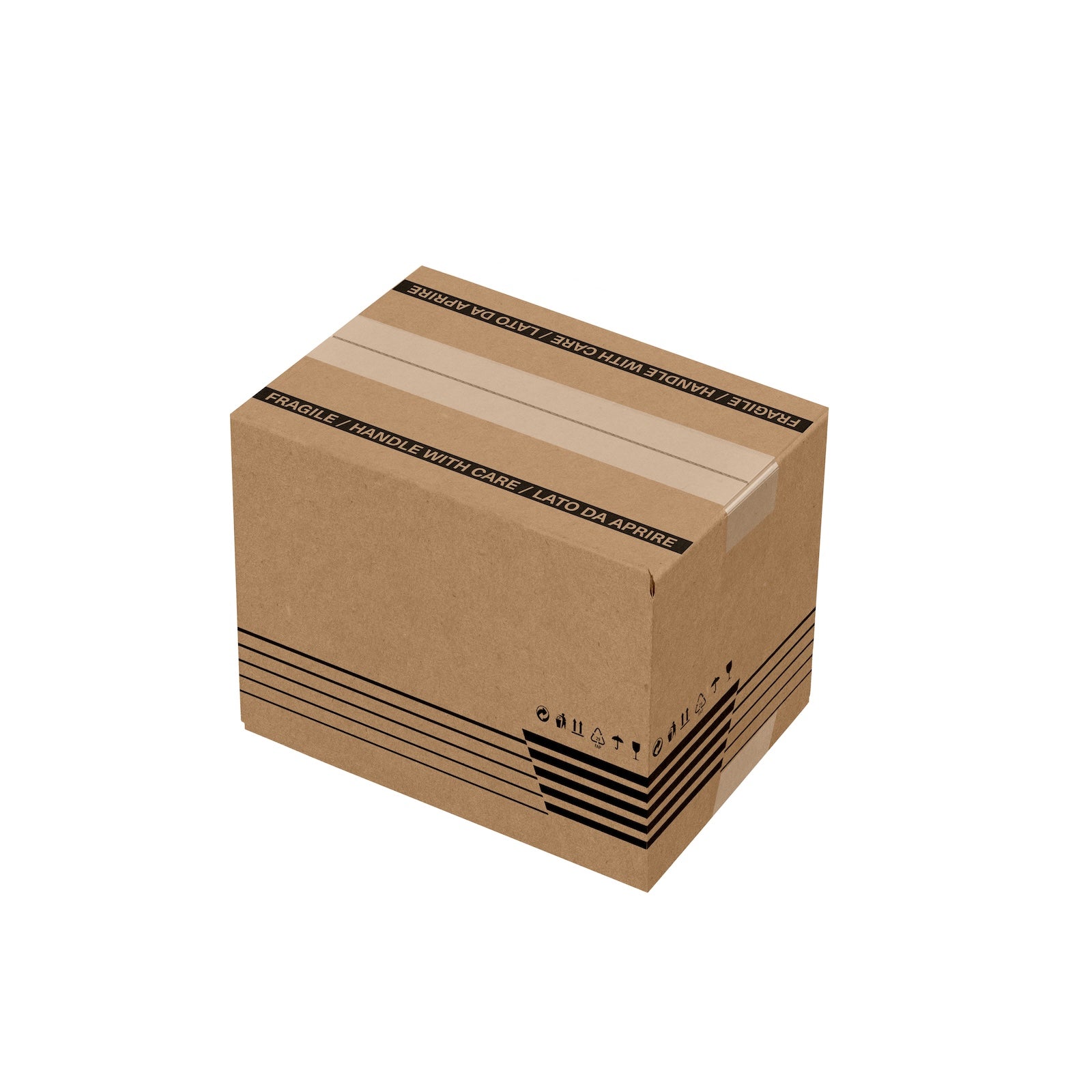 Scatola in cartone Americana doppia onda BC 40x30x30 mm avana SCD7