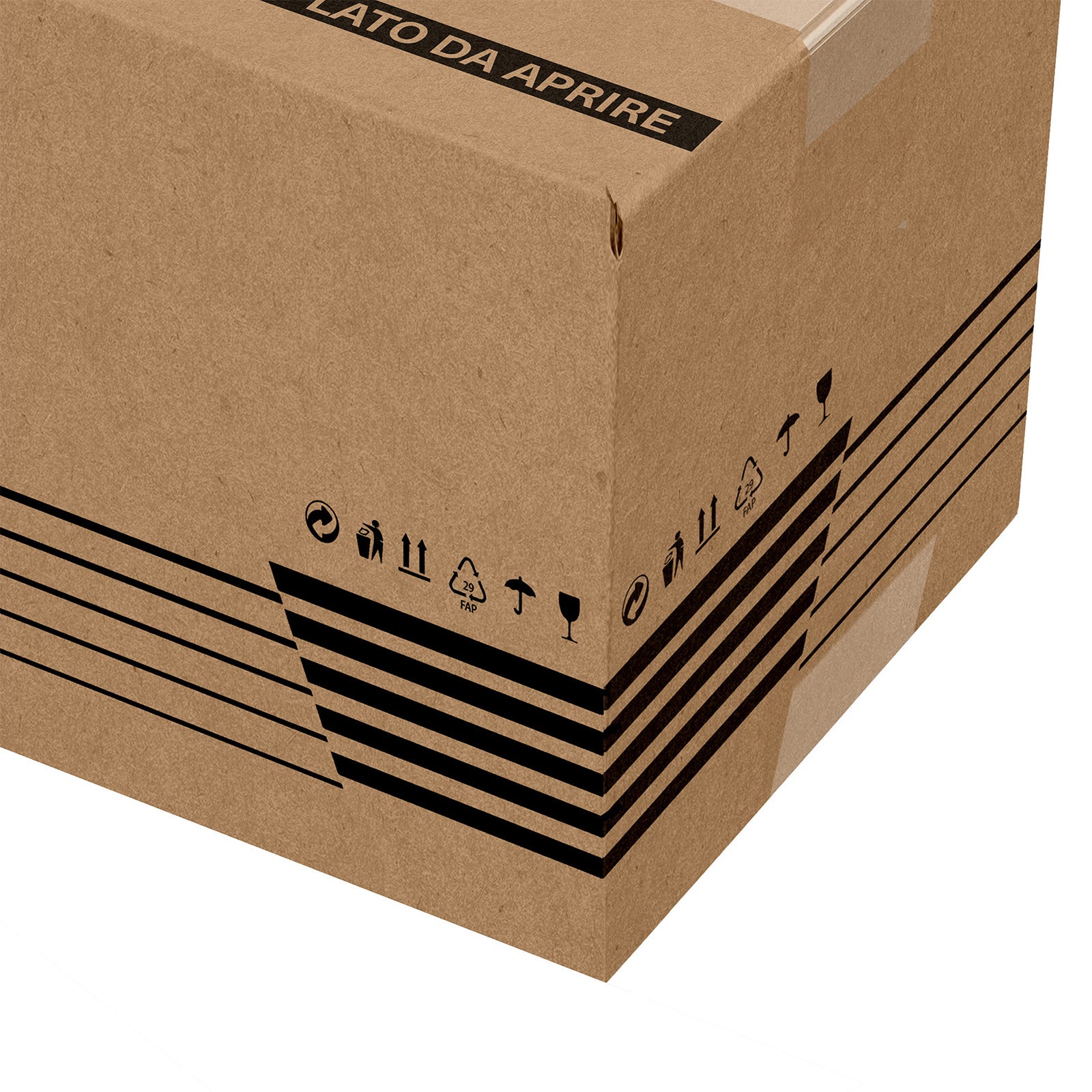 Scatola in cartone americana doppia onda BC 44x37x31 cm avana SCD8