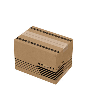 Scatola in cartone americana mono onda C 25x20x15 cm avana SCM1