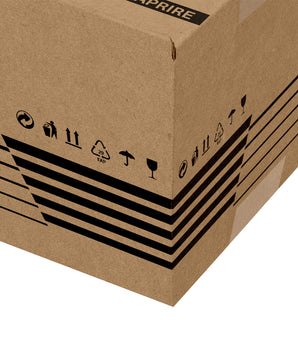 Scatola in cartone americana mono onda C 25x20x15 cm avana SCM1