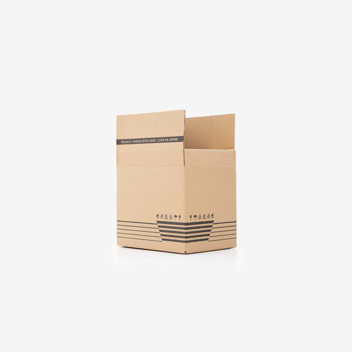 American style single-wave cardboard box C 32x23x25/30 cm adjustable brown SCM3