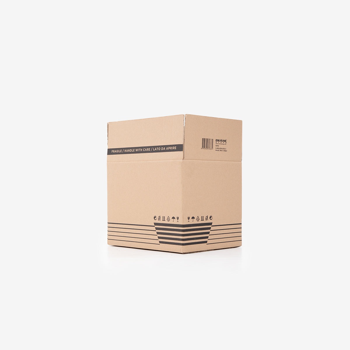 American style single-wave cardboard box C 40x30x30 cm havana SCM4