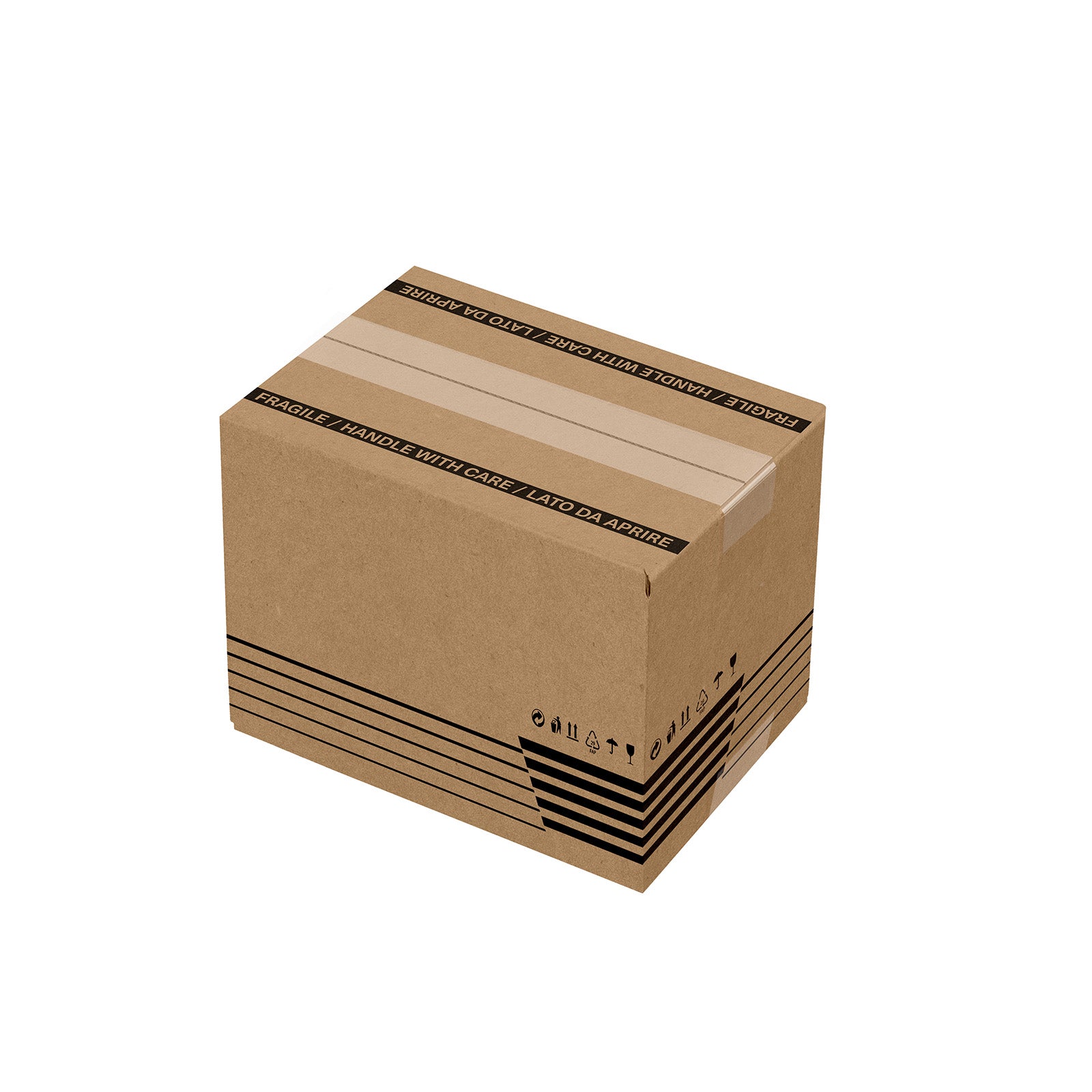 Scatola in cartone americana mono onda C 44x33x32  cm avana SCM5