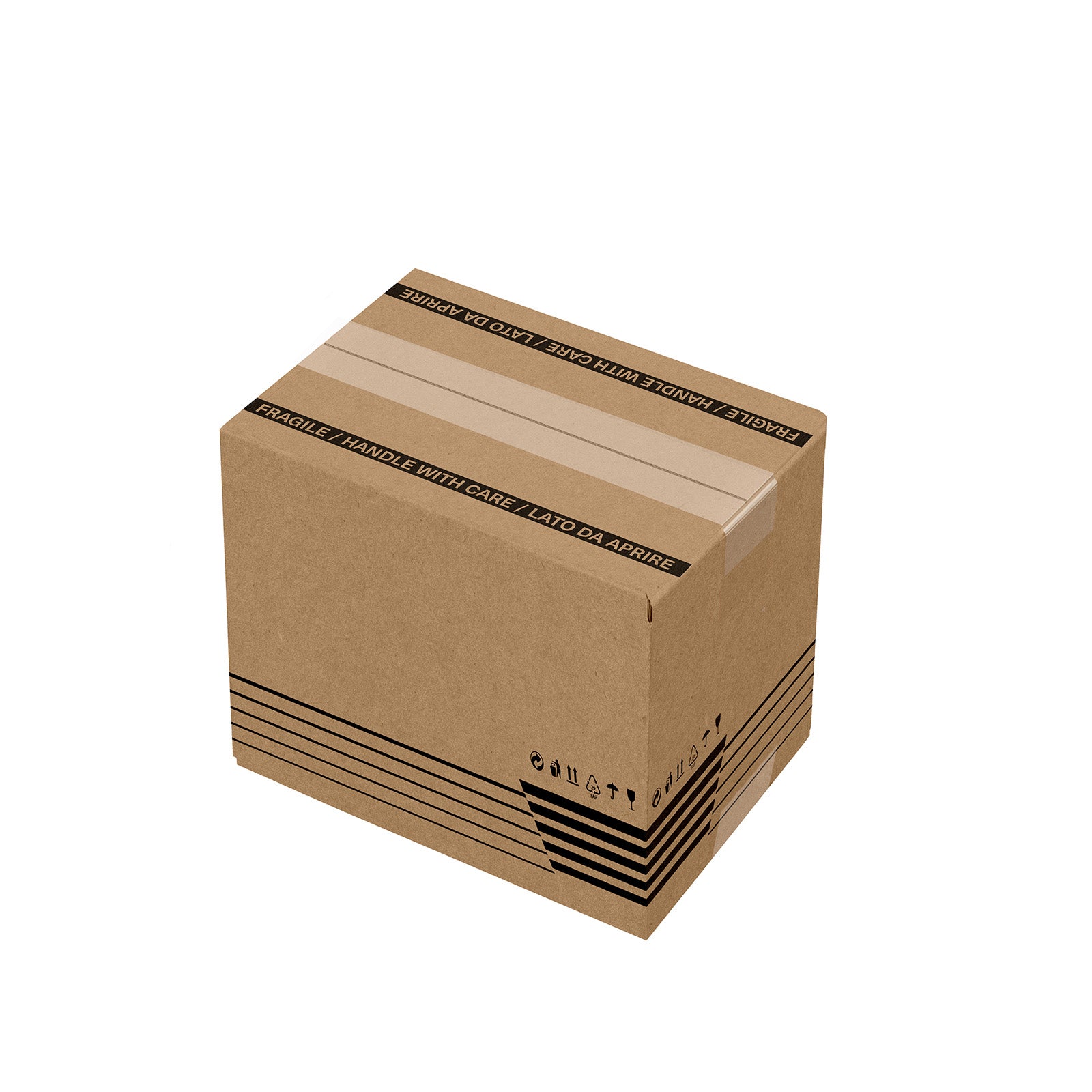 Scatola in cartone americana mono onda C 47x31x37 cm avana SCM6