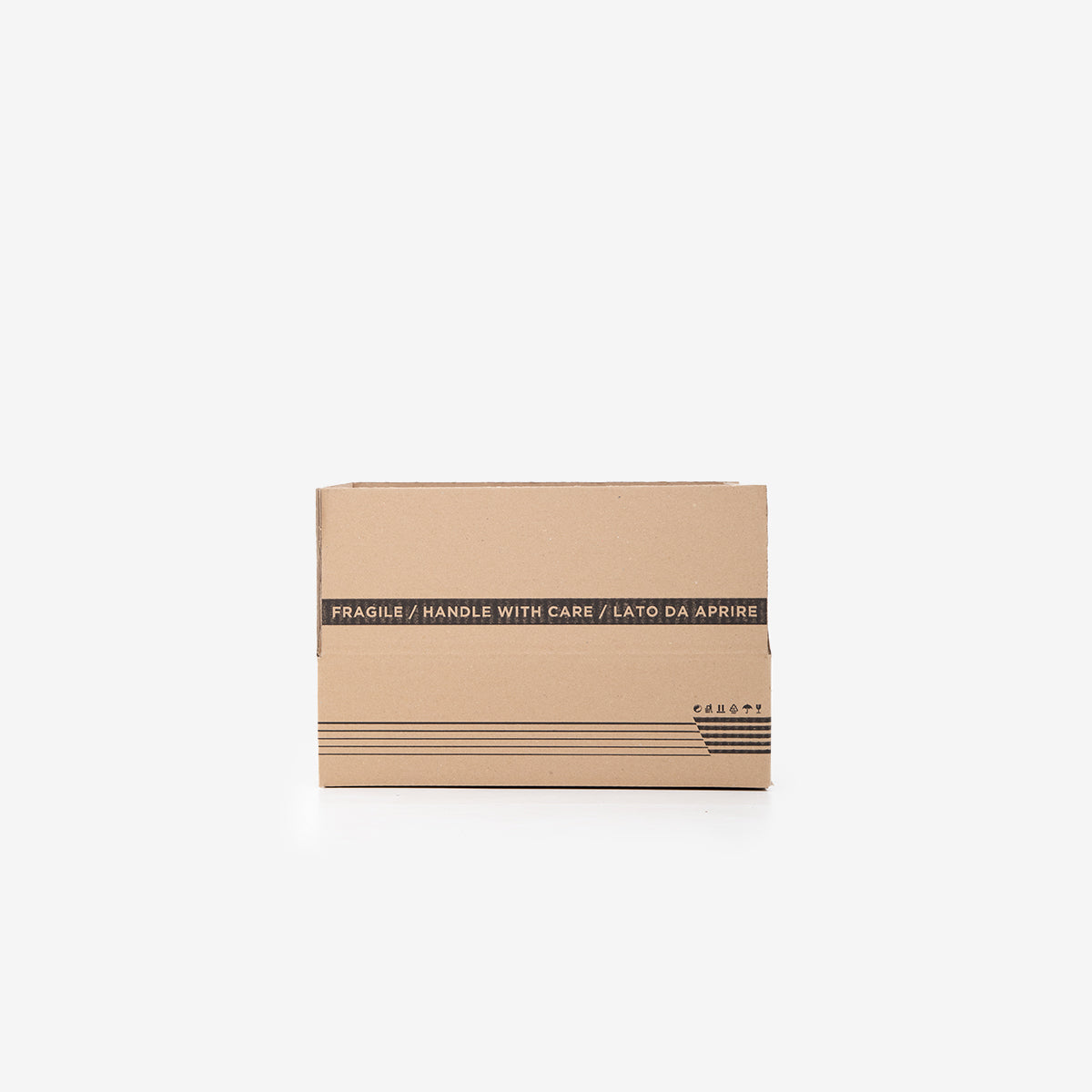 American style single wave cardboard box C 43x31,7x12,8 cm havana SCMFD001