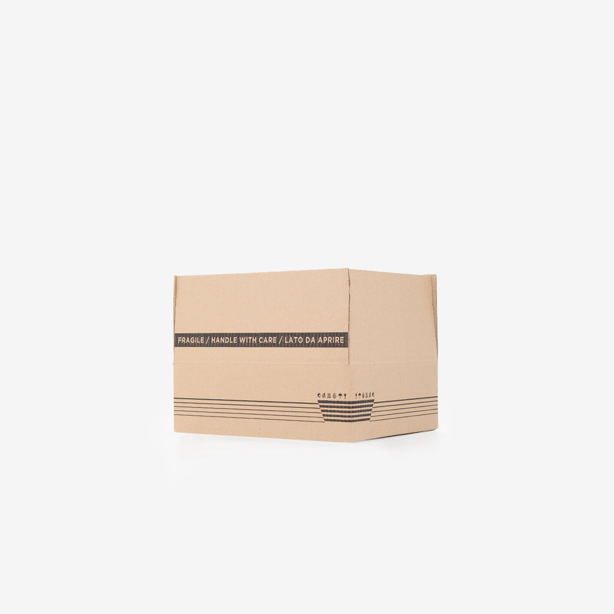 American style single wave cardboard box C 43x31,7x12,8 cm havana SCMFD001