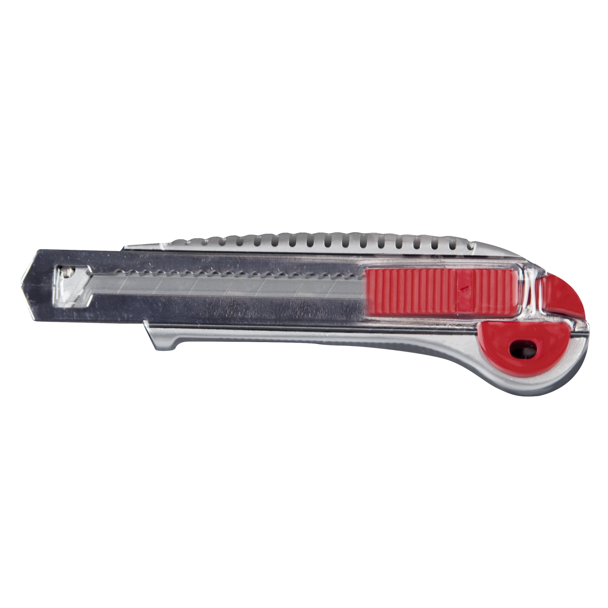 Cutter with sliding button and blade lock CUTTER